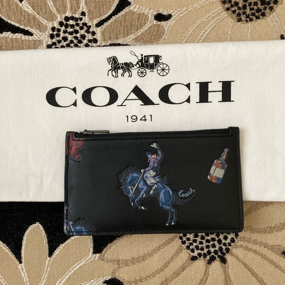 Coach Rodeo Zip Card Case